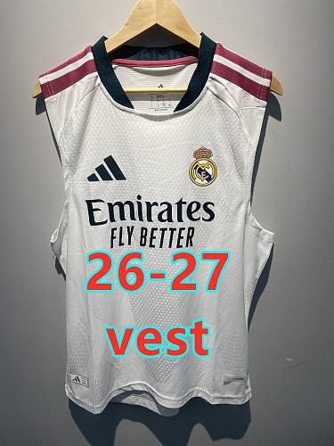26-27 Real Madrid Home Player Version Vest S-2XL