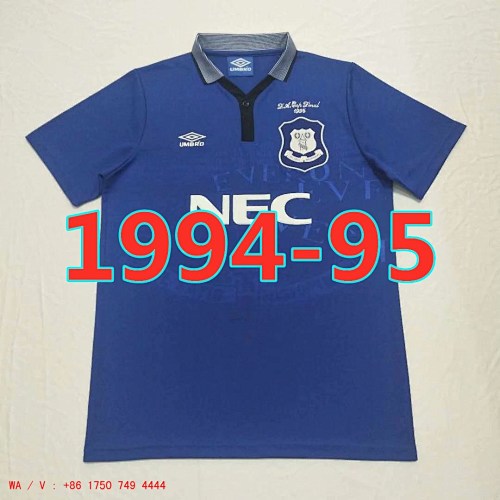 Everton Retro TopThai Quality Home Jersey S-2XL