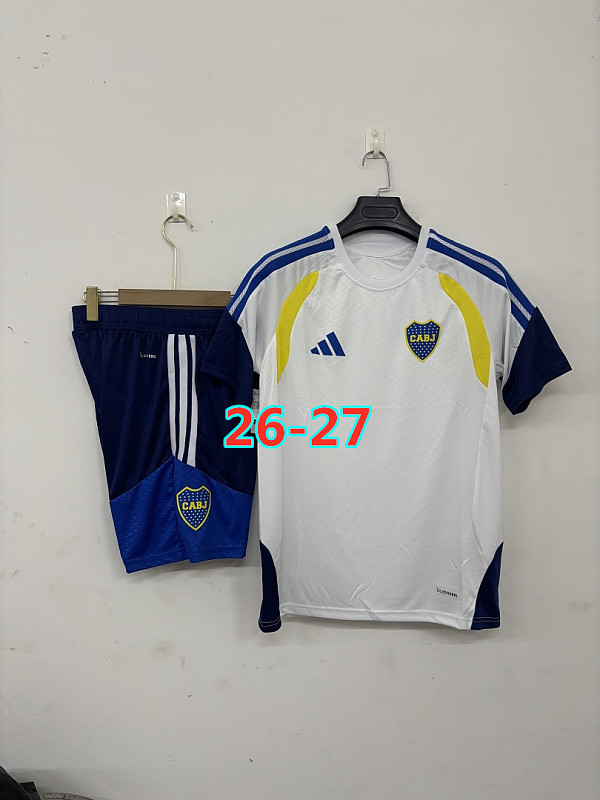 26-27 Boca Juniors Short Sleeve Tracksuit Kit S-3XL