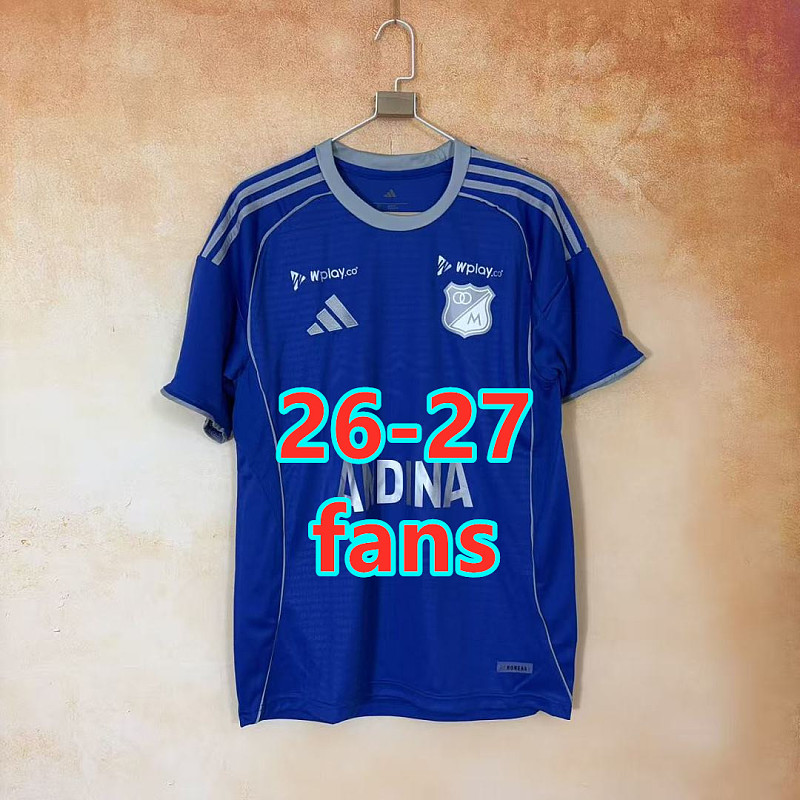 26-27 Millionarios Home Fans Version Jersey S-4XL