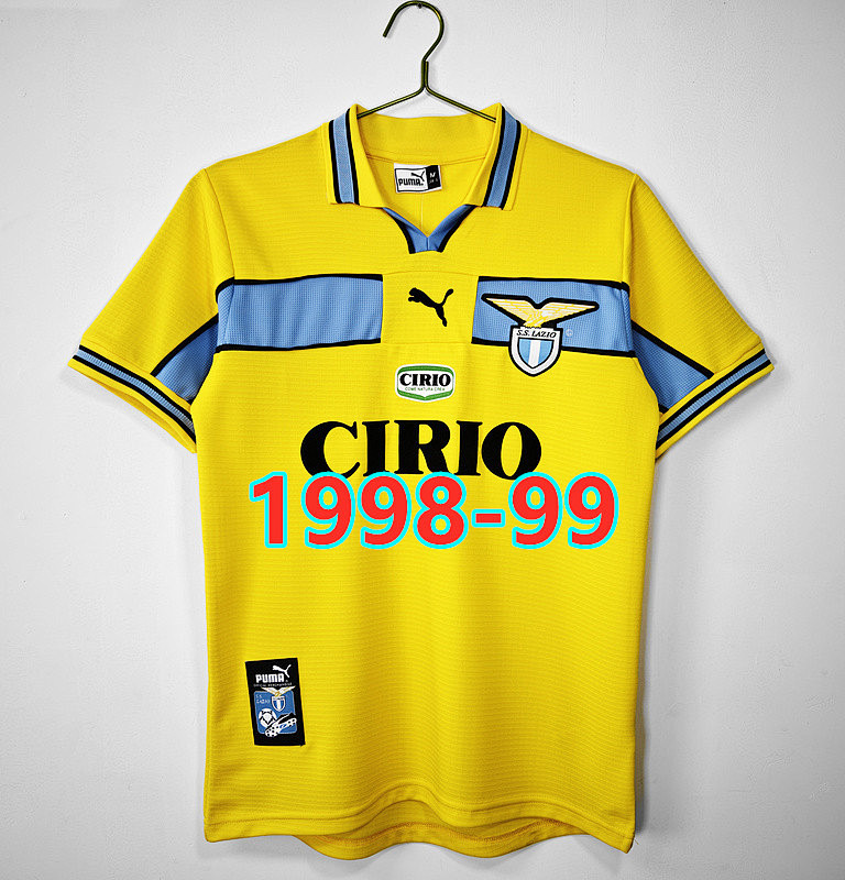Lazio Away Retro Fans Version Jersey S-2XL