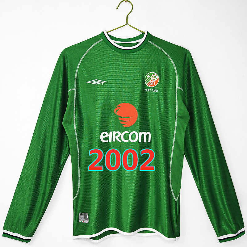 Ireland Home Retro Long Sleeve Jersey S-2XL