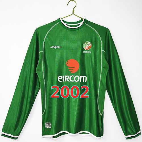 Ireland Home Retro Long Sleeve Jersey S-2XL