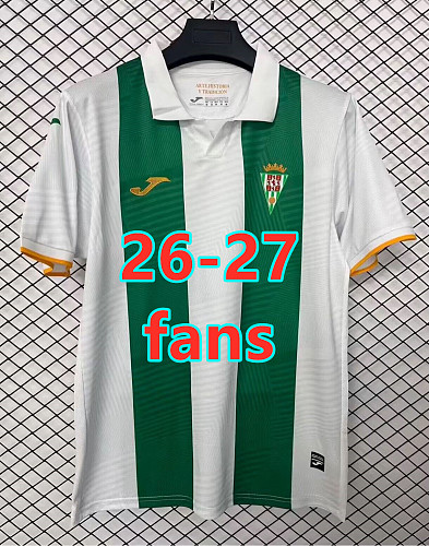 26-27 Córdoba Home Fans Version Jersey S-4XL