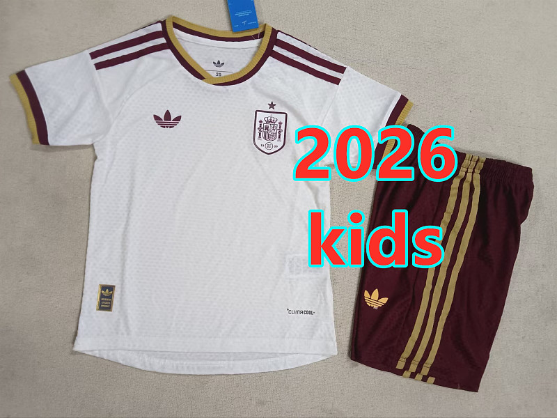 Spain Away Player Kids Jersey+shorts Kit 16 -28