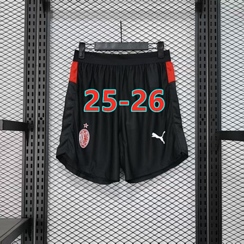 25-26 AC Milan Home Player Version Shorts S-3XL AC