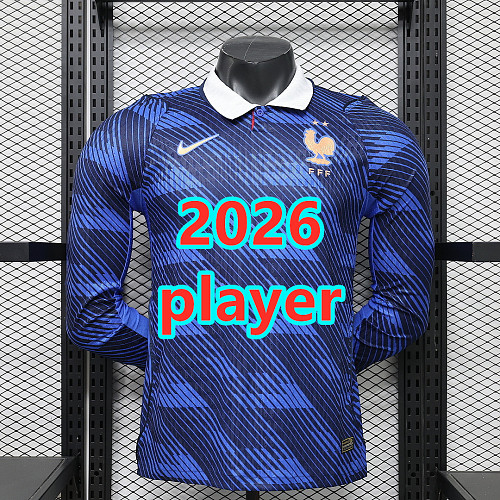 France Home Player Long 32 Teams Jersey S-4XL 32