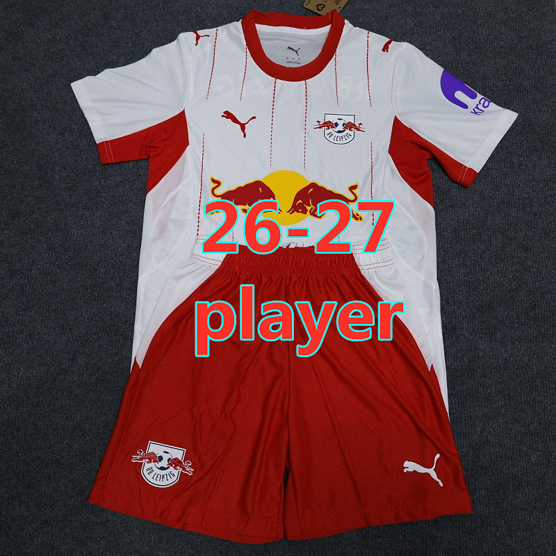 26-27 RB Leipzig Home Player Short Sleeve Kit S-2XL