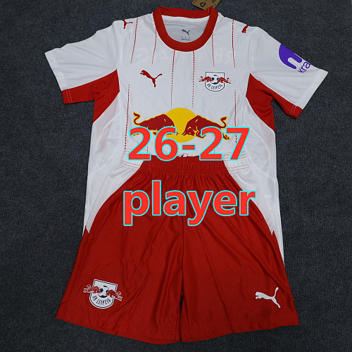 26-27 RB Leipzig Home Player Short Sleeve Kit S-2XL