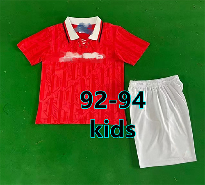 92-94 Manchester United Home Retro Kids Kit 16 -28