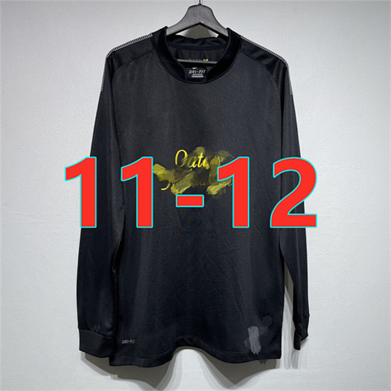 11-12 Barcelona Away Retro Long Sleeve Jersey S-2XL