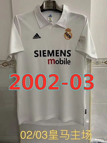 Real Madrid Retro Home Jersey S-2XL