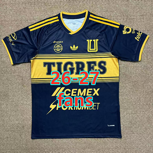 26-27 Tigres Away Fans Version Jersey S-4XL