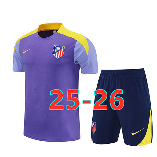 25-26 Atletico Madrid Short Sleeve Tracksuit XS-2XL