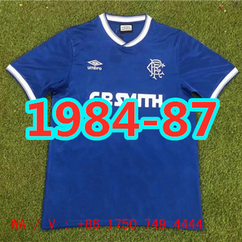 Rangers Retro TopThai Quality Home Jersey S-2XL