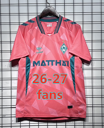 26-27 Werder Bremen Third Fans Version Jersey S-4XL