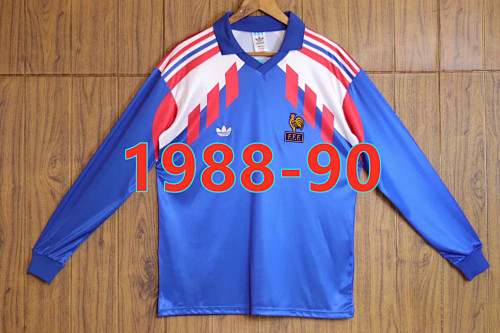 France Retro Home Long Sleeve Jersey S-Xxl