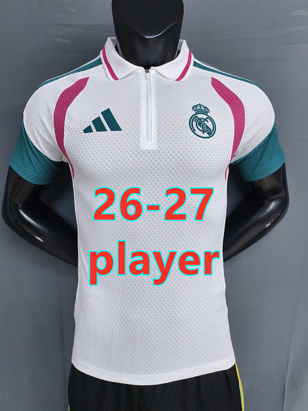 26-27 Real Madrid Training Player Version Jersey S-3XL Polo