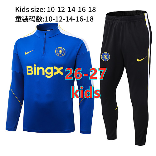 26-27 Chelsea Kids Long Sleeve Tracksuit 10- 18