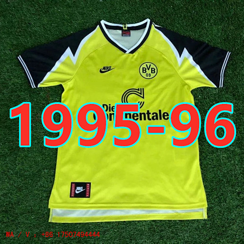Dortmund Retro TopThai Quality Home Jersey S-2XL