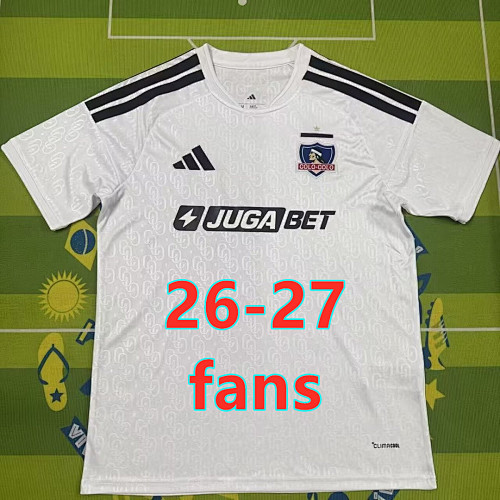 26-27 Colo-Colo Home Fans Version Jersey S-4XL