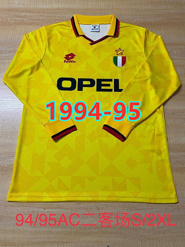 94-95 AC Milan Third Retro Long Sleeve Jersey S-2XL AC