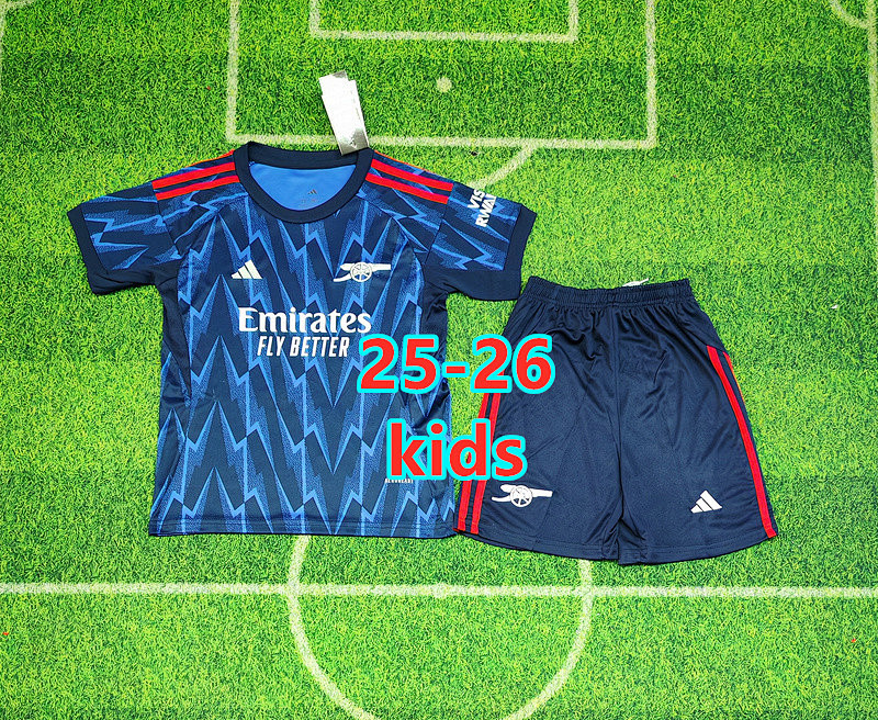 25-26 Arsenal Away Kids Jersey+shorts Kit 16 -28