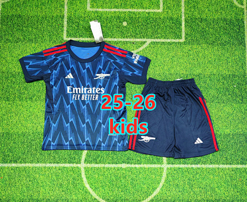25-26 Arsenal Away Kids Jersey+shorts Kit 16 -28
