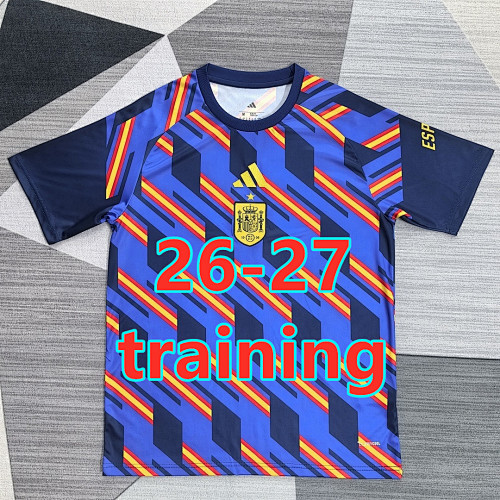 26-27 Spain Training Fans Version Jersey S-4XL