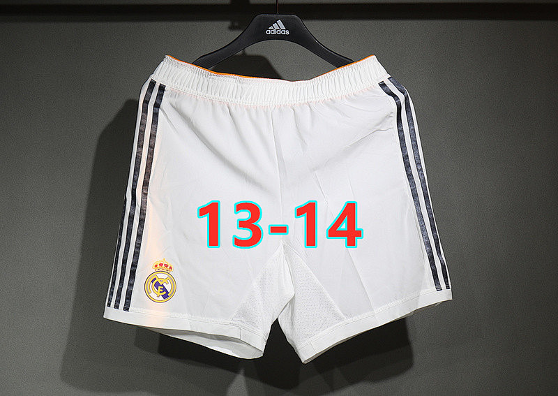 13-14 Real Madrid Home Retro Player Version Shorts S-Xxl