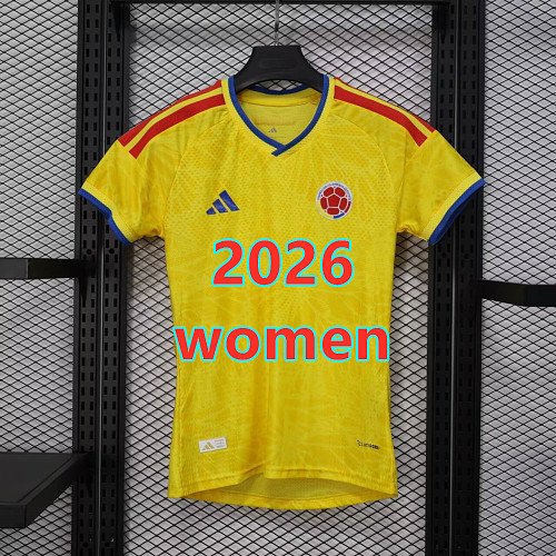 Colombia Home Women Player 16 Teams Jersey S-2XL 16