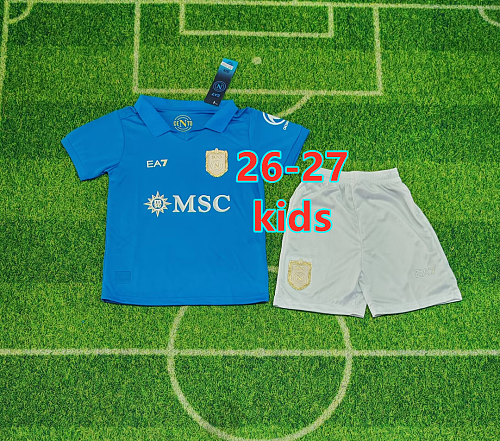 26-27 Napoli Home Kids Jersey+shorts Kit 16 -28