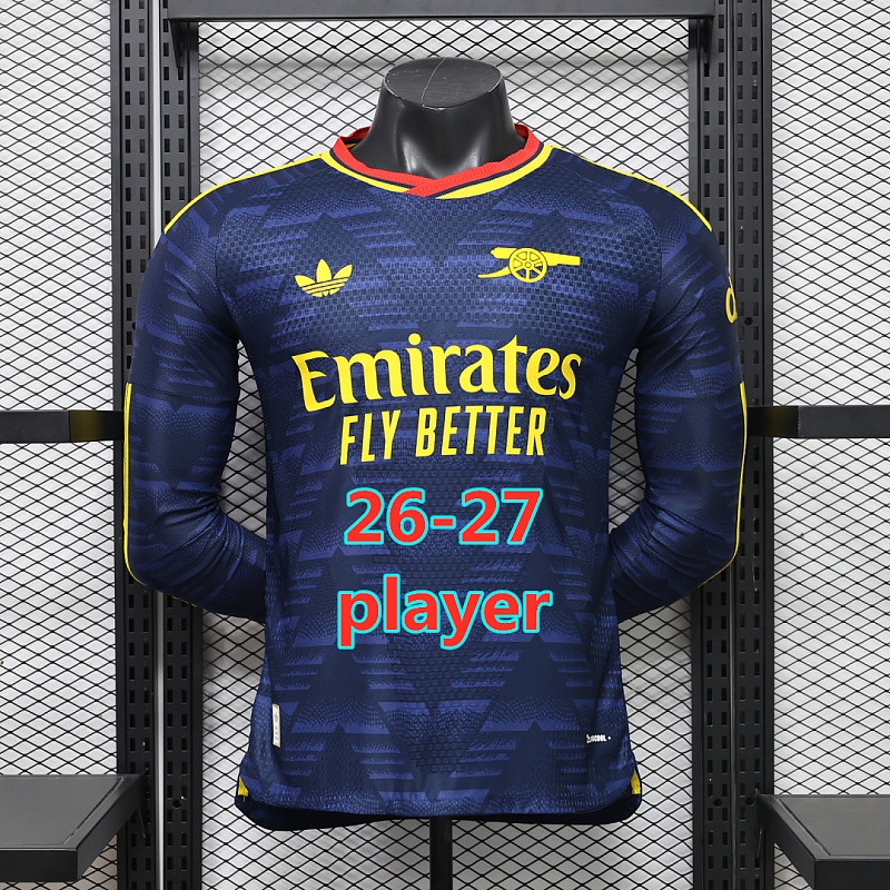 26-27 Arsenal Away Player Long Sleeve Jersey S-3XL