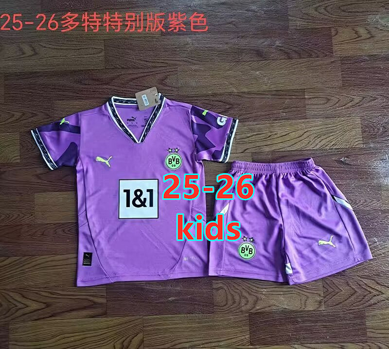 25-26 Dortmund Special Kids Jersey+shorts Kit 16 -28