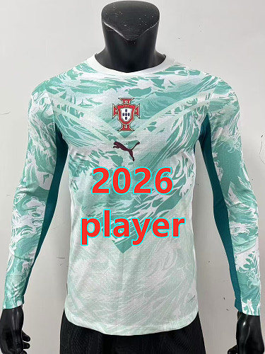Portugal Away Player 32 Teams Long Jersey S-4XL 32