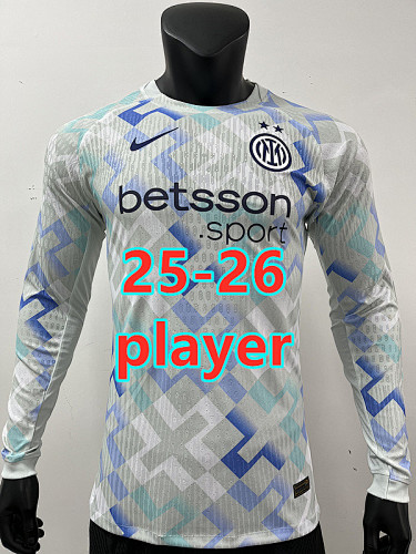 Fifa 25-26 Inter Milan Away Player Long Jersey S-2XL