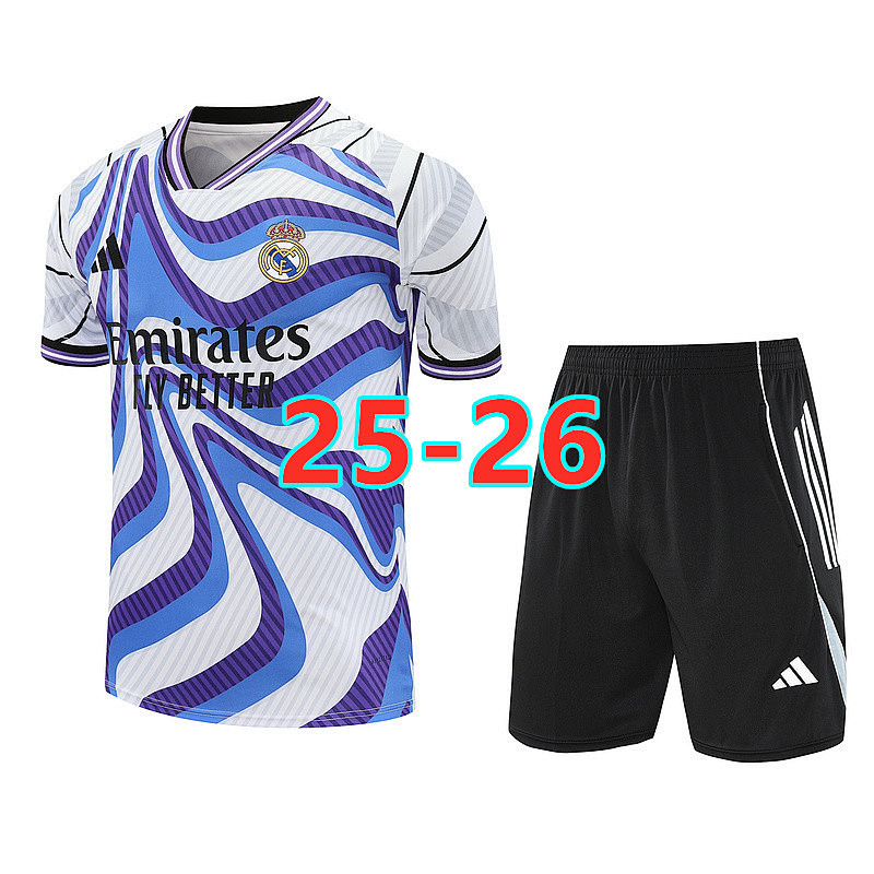 25-26 Real Madrid Short Sleeve Tracksuit S-2XL