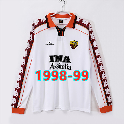 Roma Away Retro Long Jersey S-2XL