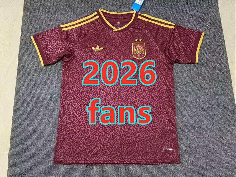 Spain Third Fans With 2 Stars Jersey S-4XL