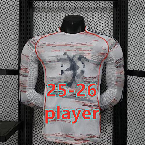 Fifa 25-26 Bayern Away Player Version Long Sleeve Jersey S-2XL