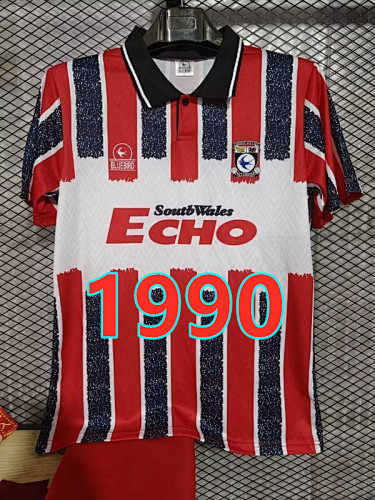 Cardiff City Home Retro Jersey S-4XL