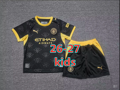26-27 Manchester City Away Kids Jersey+shorts Kit 16 -28