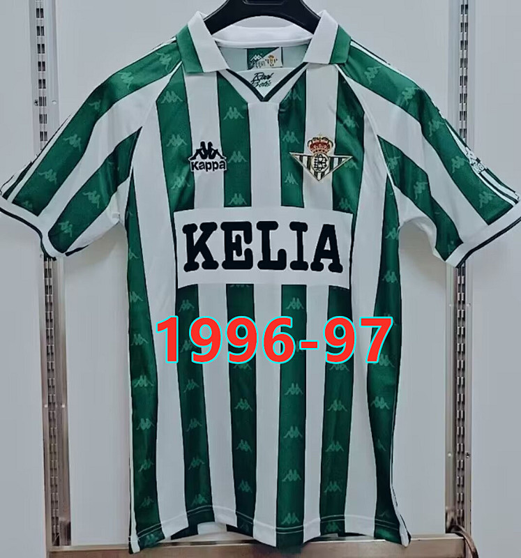 Real Betis Home Retro TopThai Quality Jersey S-4XL