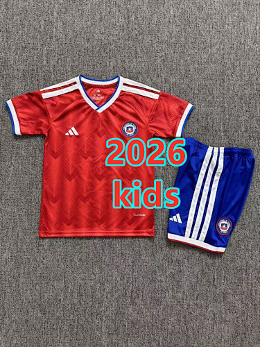 Chile Home Kids Jersey+shorts Kit 16 -28