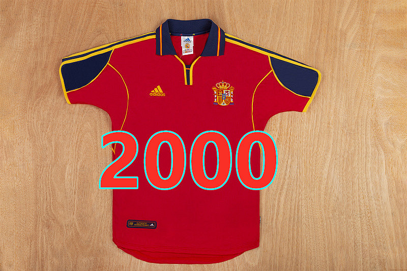 Spain Home Retro Fans Version Jersey S-2XL