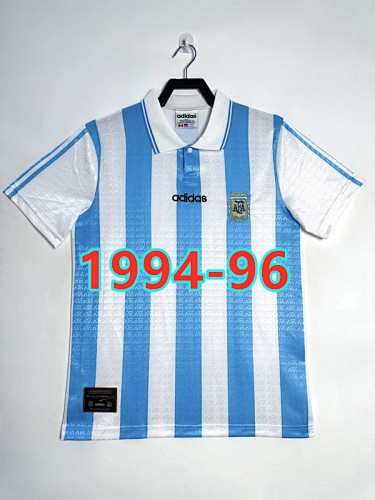 Argentina Home Retro TopThai Quality Jersey S-2XL