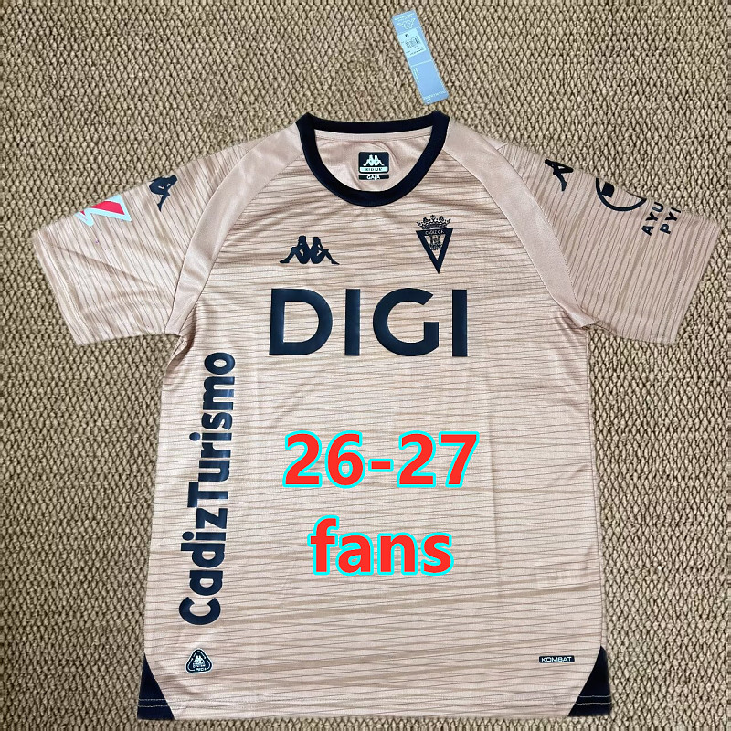 26-27 Cádiz Third Fans Version Jersey S-4XL