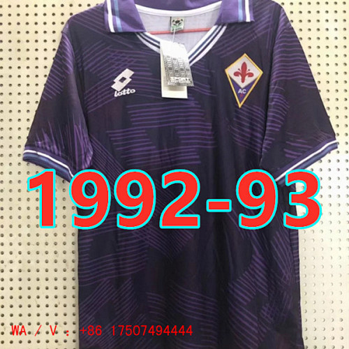 Fiorentina S-Xxl Home Retro Jerseys 92-93