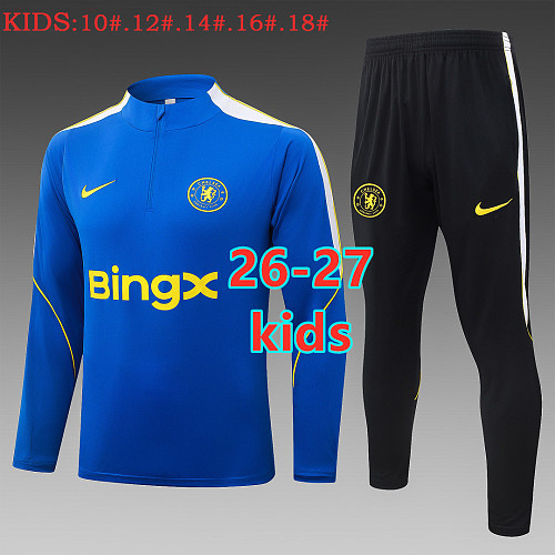 26-27 Chelsea Kids Long Sleeve Tracksuit 10- 18