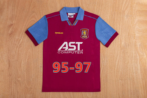 95-97 Aston Villa Home Retro Jersey S-2XL